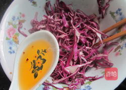 凉拌紫色包菜丝的做法图解6