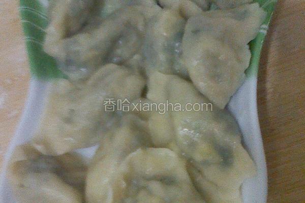 菠菜素馅水饺