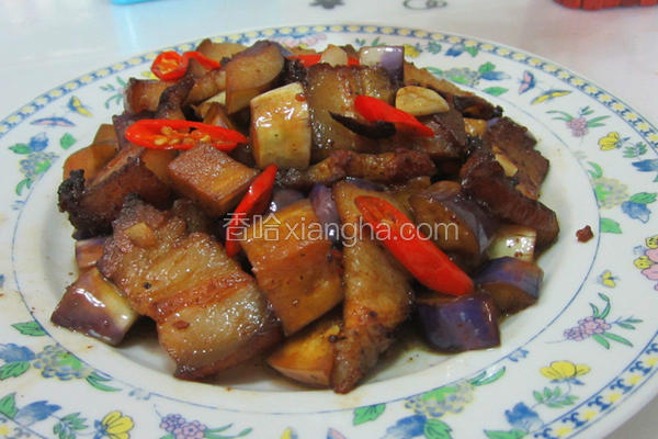 茄子炒腊肉