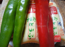 双椒日本豆腐的做法图解1