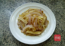 洋葱香干炒茭白的做法图解14