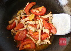 双茄炒肉丝的做法图解4