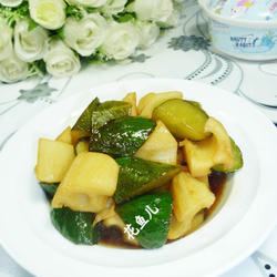 糖醋青瓜莲藕的做法[图]