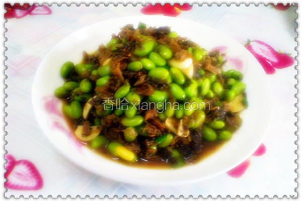 菜干炒青豆仁