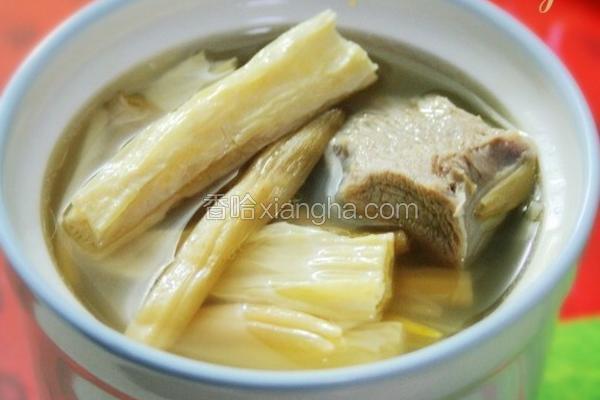 黄花菜腐竹排骨汤