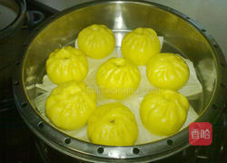 南瓜豆沙包的做法图解14