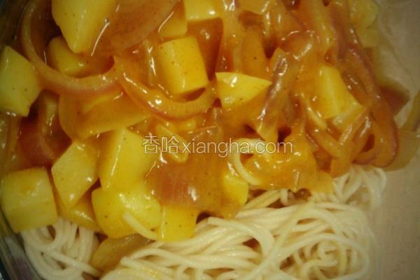 咖喱土豆拌面