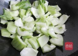 上海青炒腊肉的做法图解4