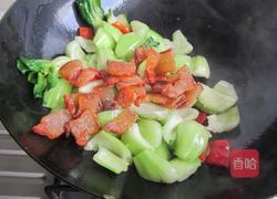 上海青炒腊肉的做法图解7