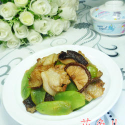 香菇莴笋炒肉片的做法[图]