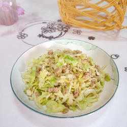 肉末炒包菜的做法[图]