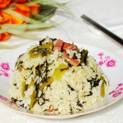 莴笋叶菜饭的做法[图]