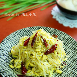 炝拌黑豆芽的做法[图]