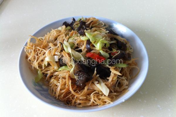 包心菜炒米粉干