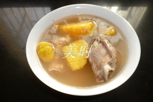 红薯板栗排骨汤