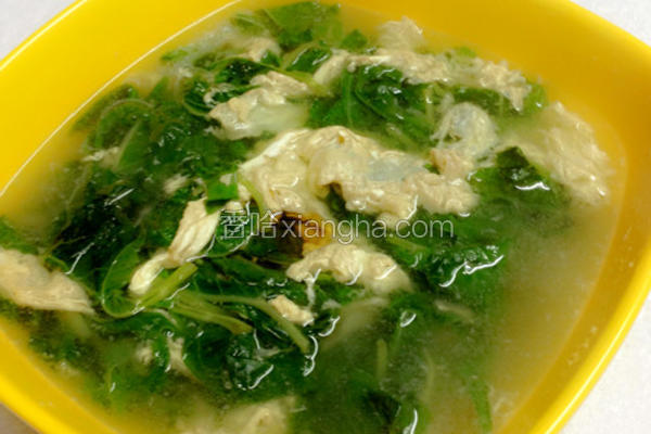菜叶鸡蛋汤