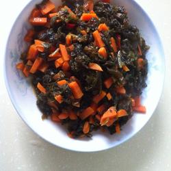 石岙苔炒胡萝卜的做法[图]