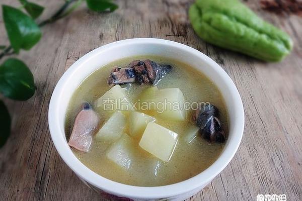 鸡腿肉煮佛手瓜