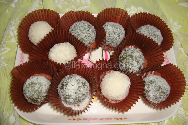 抹茶椰蓉糯米糍