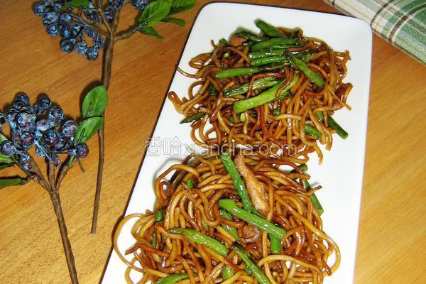 豇豆肉丝炒面