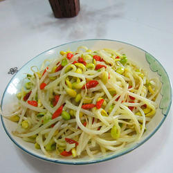 素炒豆芽菜的做法[图]