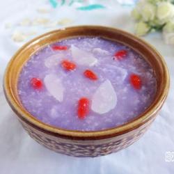 紫山药百合糯米粥的做法[图]