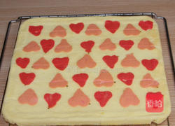 彩绘爱心蛋糕卷的做法图解37