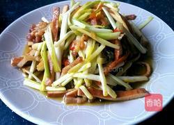 蒜黄炒香干的做法图解9