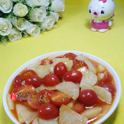 圣女果炒土豆的做法[图]