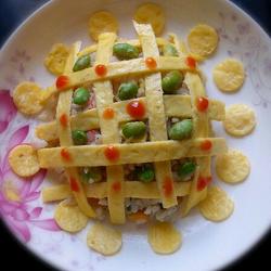 茄汁花朵蛋包饭的做法[图]