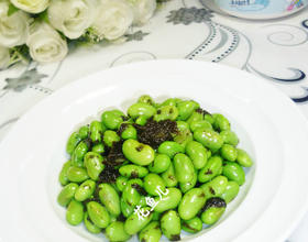 橄榄菜拌毛豆[图]