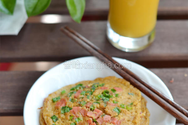 南瓜火腿蛋饼