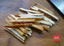 香干炒油菜蕻的做法图解4