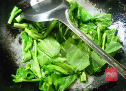 香干炒油菜蕻的做法图解5