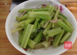 药芹炒肉丝的做法图解6