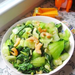 虾米油菜的做法[图]