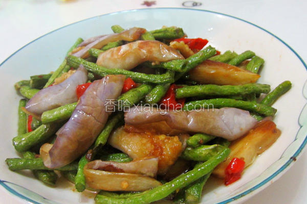 豆角炒茄子