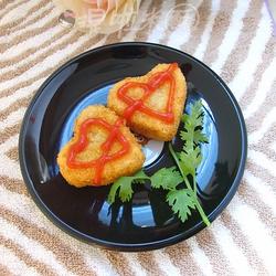 心形鳕鱼饼的做法[图]