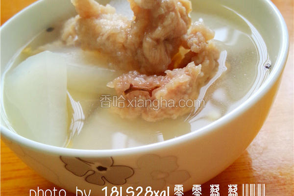 白萝卜滑肉汤