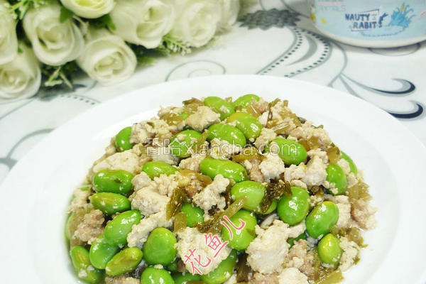 毛豆杂炒豆腐