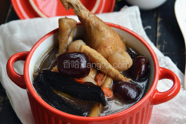 鲜灵芝煲鸡汤