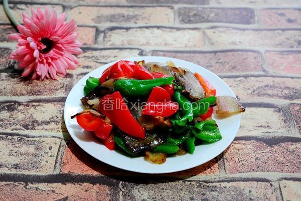 青红椒炒腊肉