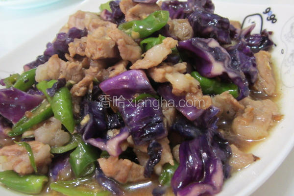 紫甘蓝炒肉