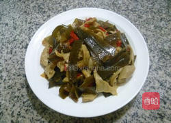 面筋炒海带的做法图解11