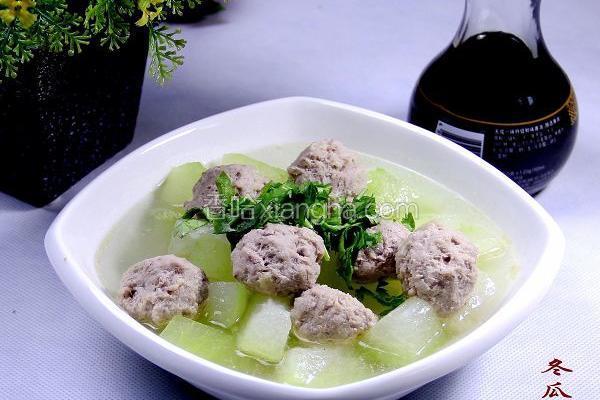 家常菜冬瓜汆丸子