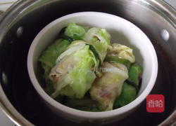 包菜烤鸭卷的做法图解8