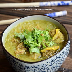 咖喱牛肉粉丝汤的做法[图]