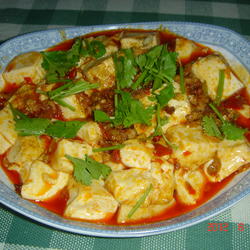 红油肉末豆腐的做法[图]