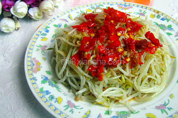 凉拌芽菜