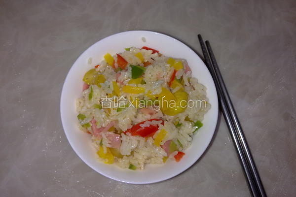 彩椒拌饭